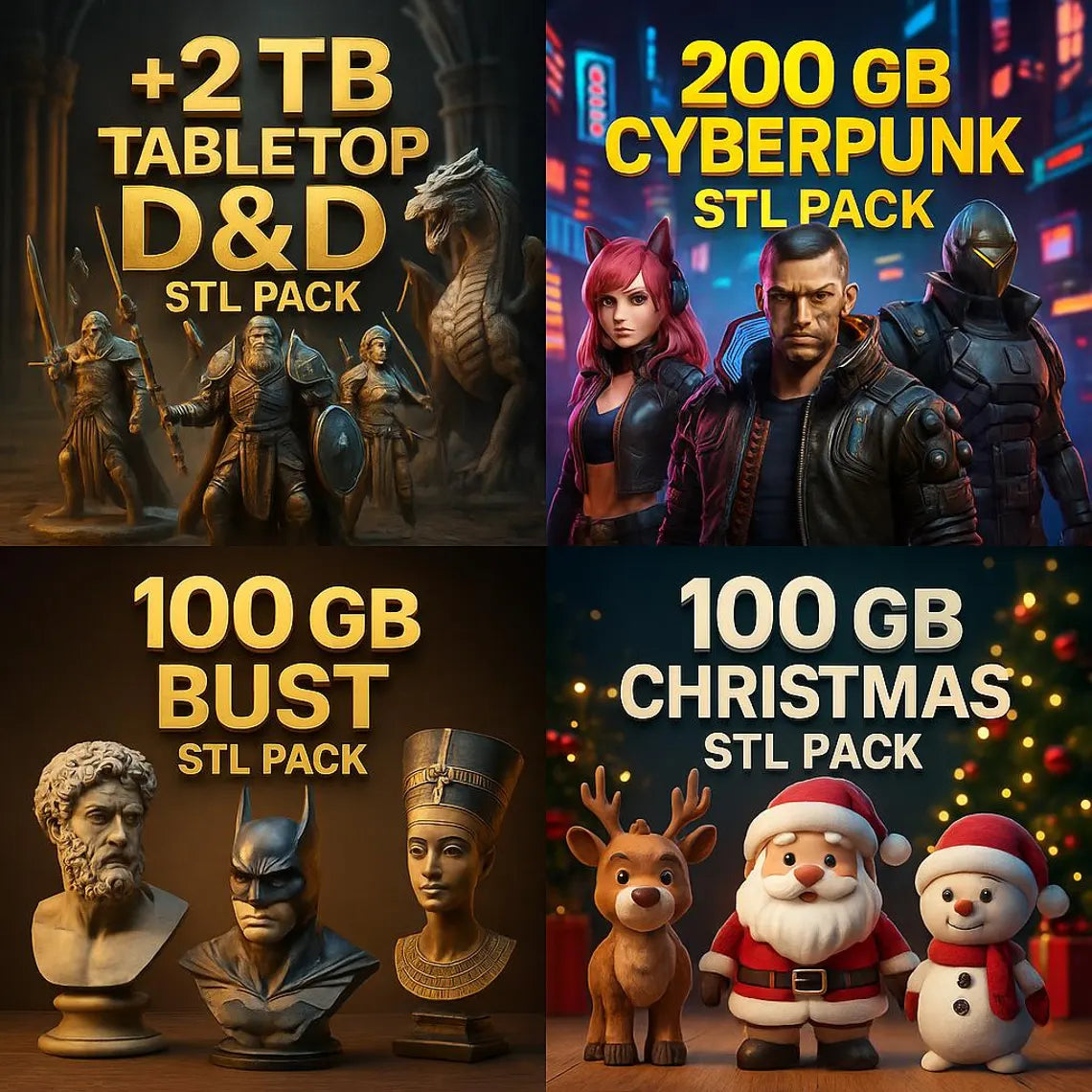 3D Print Files Pack Best & Biggest Collection