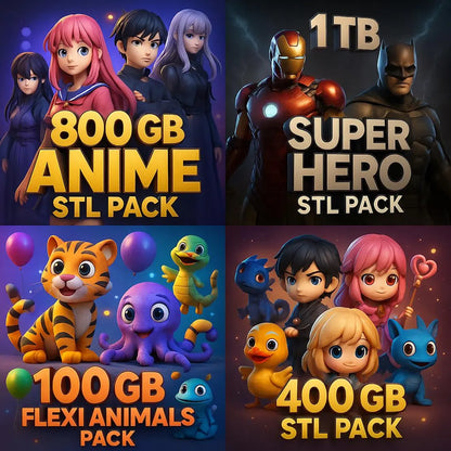 3D Print Files Pack Best & Biggest Collection