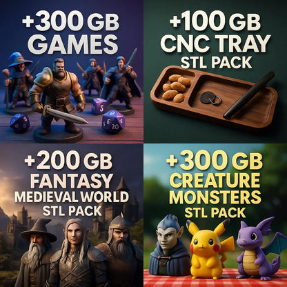 3D Print Files Pack Best & Biggest Collection